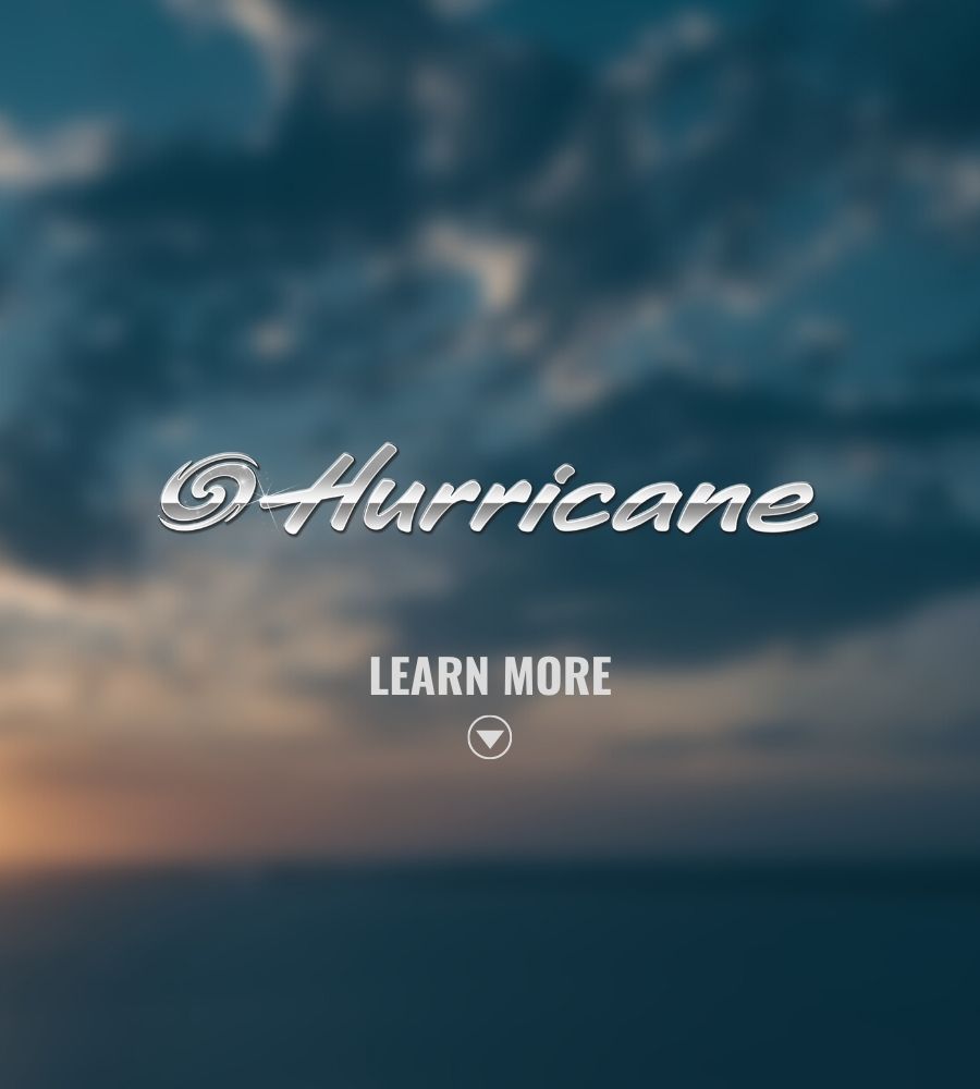 hurricane marine logo over water